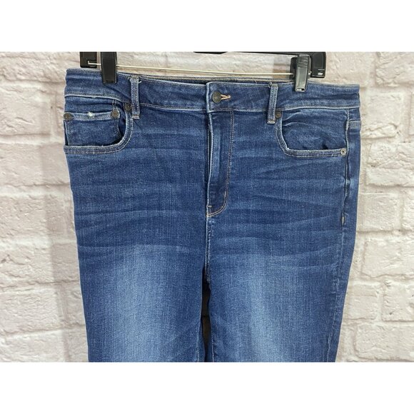 American Eagle Jeans Womens Size 14 Super High Rise Flare Stretch Denim - Picture 3 of 13